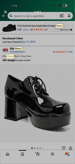 Men’s Black Platform Shoes