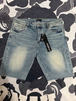 Purple Brand Black Label Blue Denim Shorts Size 38 Brand New