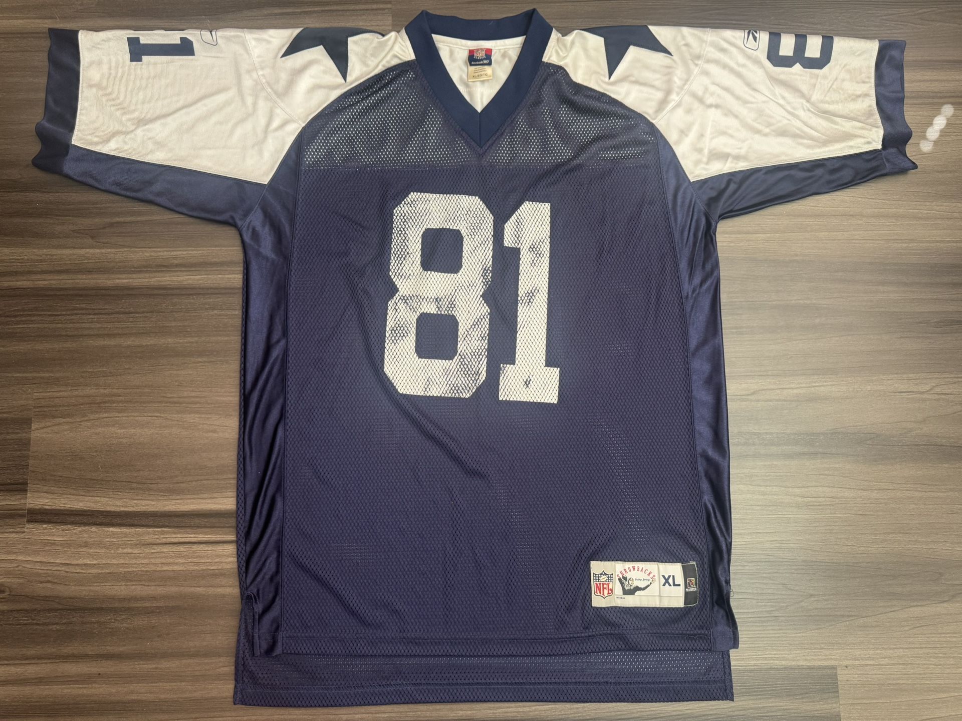 Vintage Reebok Terrell Owens #81 Dallas Cowboys NFL Throwback Jersey Men’s XL