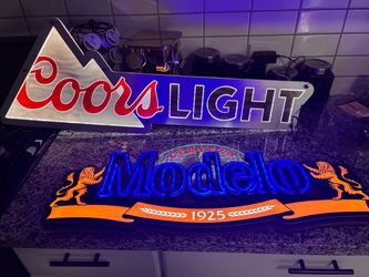 Modelo Coors light neón led sign