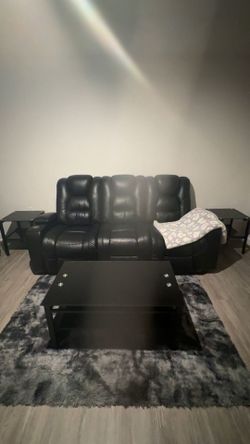 Couches and coffee table