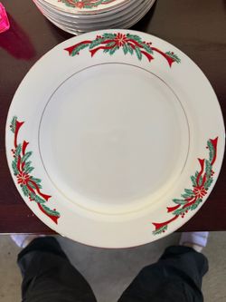 Christmas Dinner plates 7.5 inch of 8