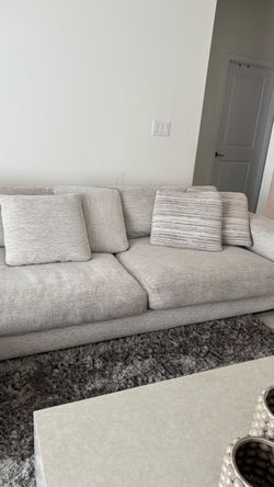 Modern Light Gray Fabric Sectional Sofa with Left or Right Facing Chaise