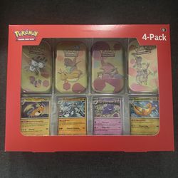 Pokemon 151 4 Pack Mini Tins