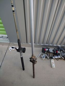 Red Tackle Box with Fishing Gear