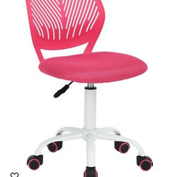 Brand New Pink/White Height Adjustable Kids Desk Chair