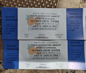 Two OC Fair tickets