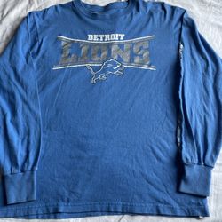 Detroit Lions Long Sleeve Shirt Men’s Size Small 