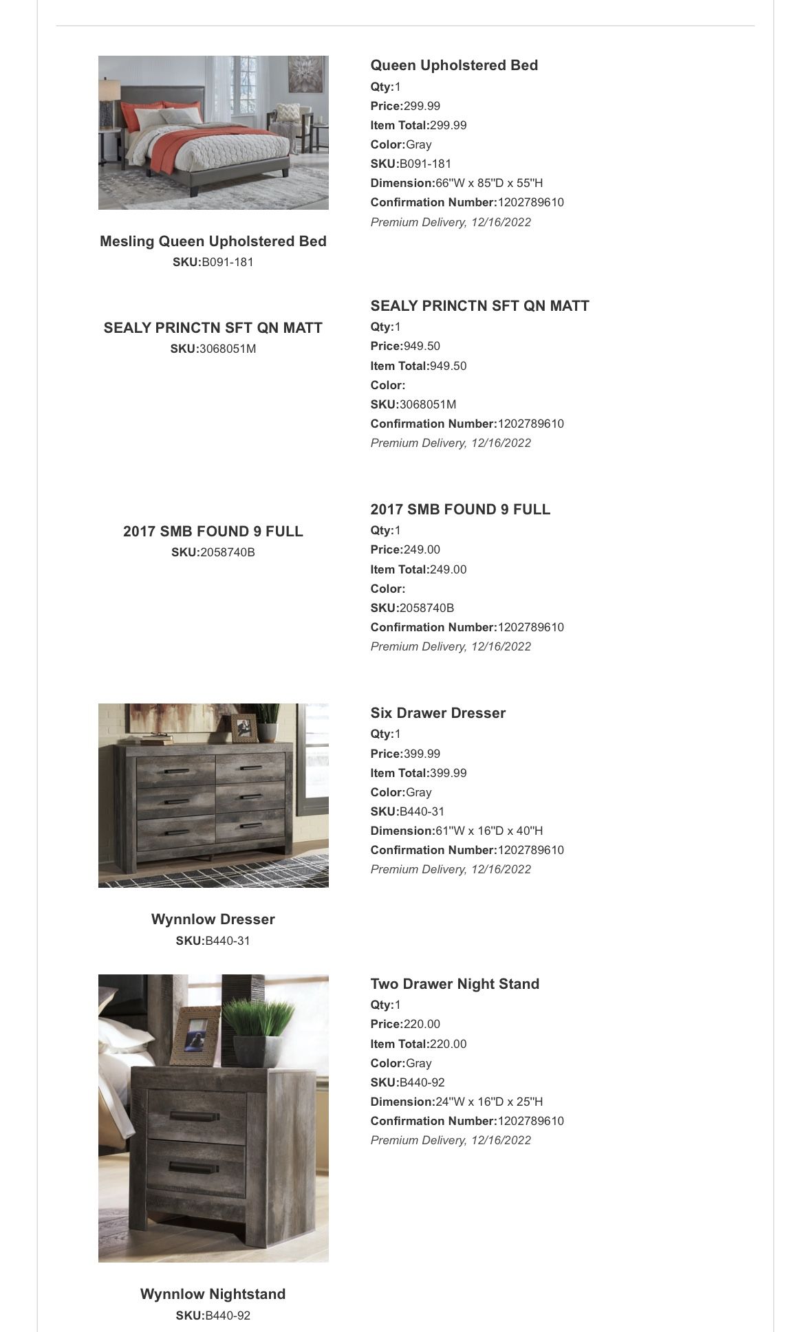 Ashly furniture Queen Bedroom Set for Sale in Los Angeles, CA OfferUp