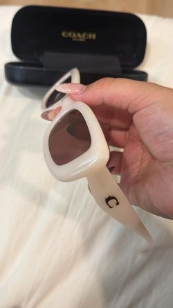 Coach Sunglasses White Square Frame