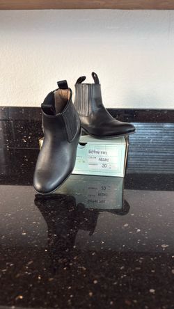 Charro Boots, Black, Leather. Used Photo Shoot