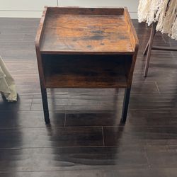 wooden side table