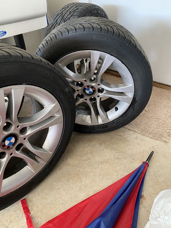 205 65 16 inch original bmw rims with tire in good shape ...