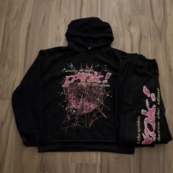 Black & Pink Spider Worldwide tracksuit