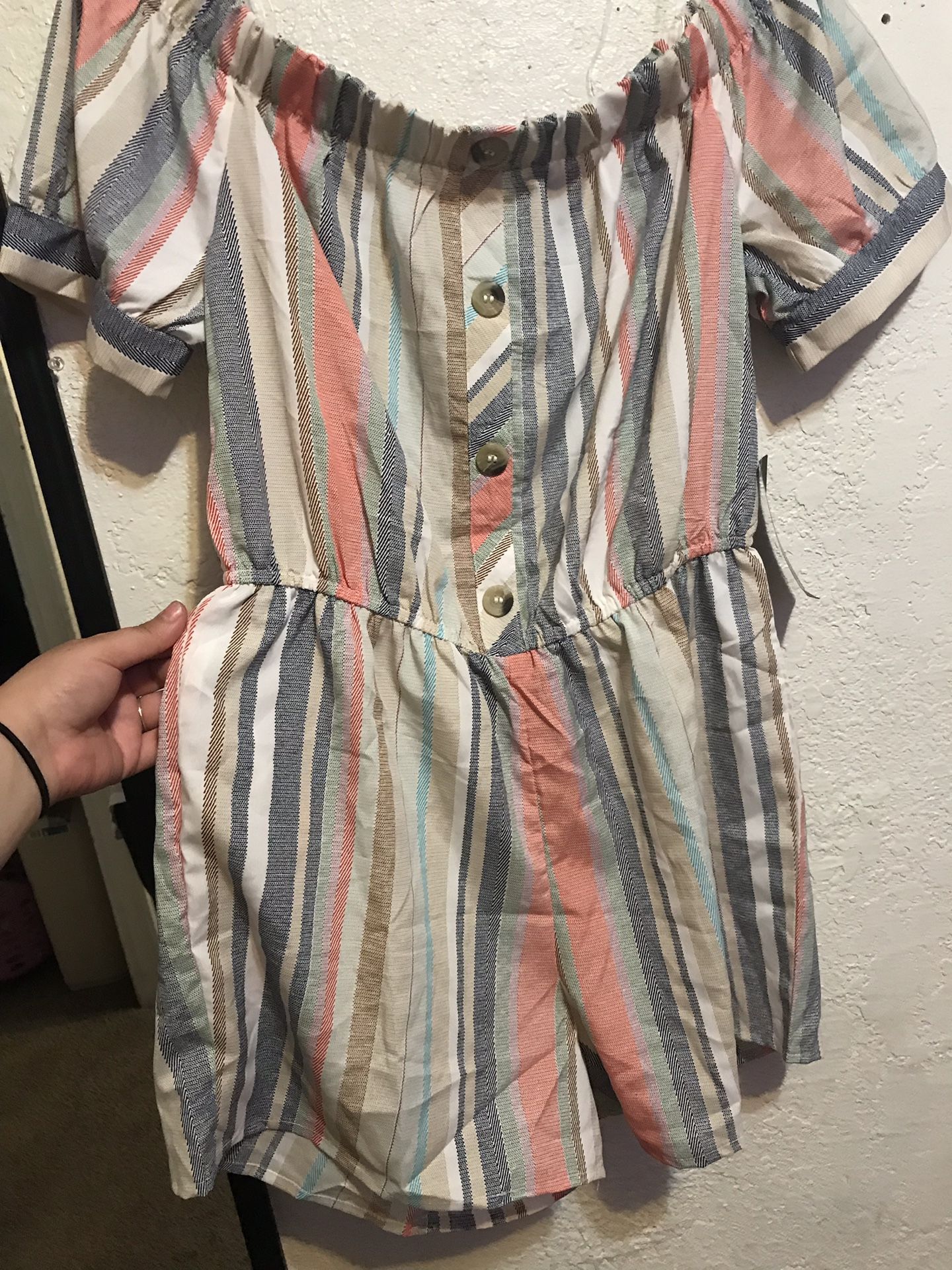 STRIPPED ROMPER | BRAND NEW !