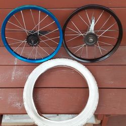16 Inch Bike Wheels / Bicycle Rims & Tires ( Rines y Llantas Para Bicicleta 16 Pulgadas )