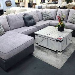 
\ASK DISCOUNT COUPON💬 sofa Couch Loveseat Living room set sleeper recliner daybed futon ♡bilgray Pewter Raf Or Laf Sectional 