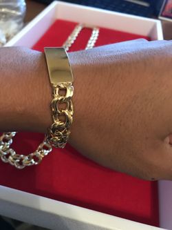 18k Gold filled men bracelets