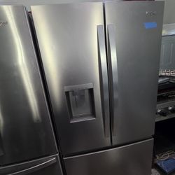 WHIRLPOOL FRENCH DOOR STAINLESS STEEL REFRIGERATOR 