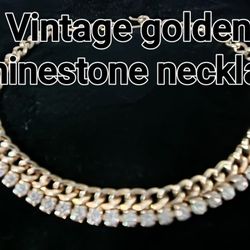 Vintage Rhinestone Choker