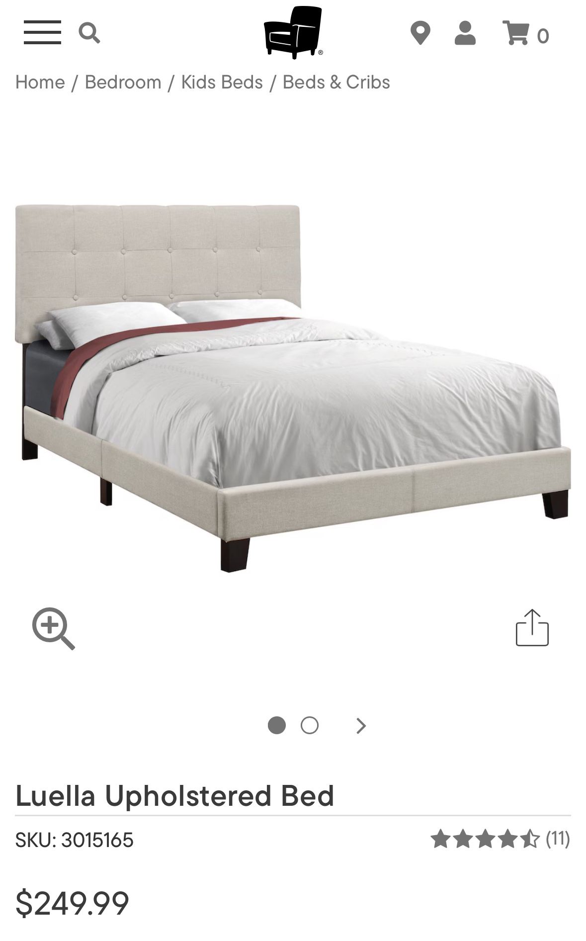 Full Size Upholstered Bed Frame
