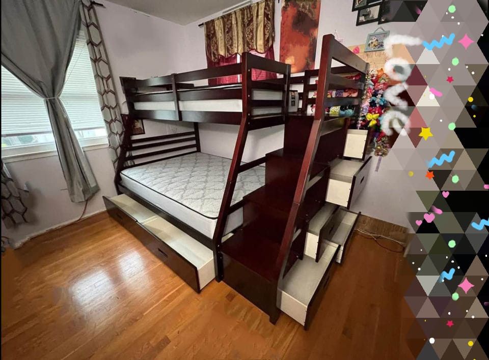 🍂JasonEspresso Finish Twin/Full Bunk Bed
ACME$20 Down Payment and delivery available