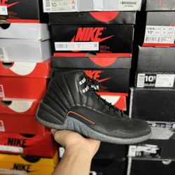 Jordan Utility Black 12s size 9.5 USED But Clean