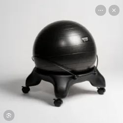 LOW PRICE MOVING- ERGONOMIC BALL DESK CHAIR WITH BASE 