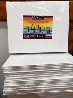 Brand New 8” x 10” Canvas Panels – 15 Pack
