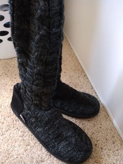 Knitted Knee High Boots 