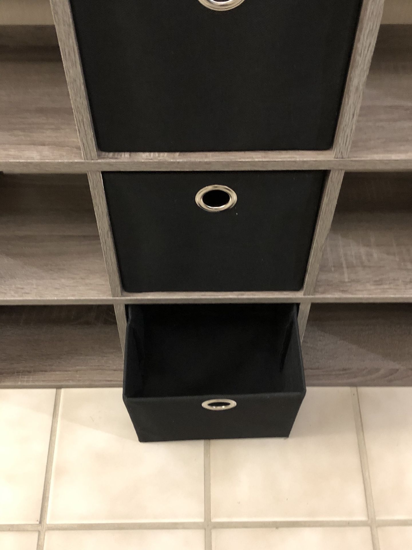 Brand New Mini Organizer Rustic Gray Cube Storage 9 Cube 27” x 27” x 8