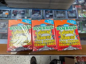 1987 Fleer Baseball Award Winners Factory Sealed Card Boxes (3)