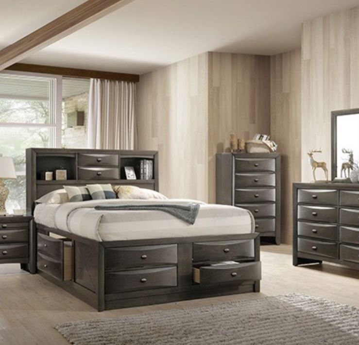 King Bed Frame (New In Box)