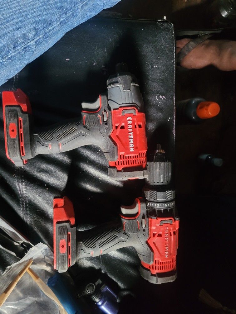 Craftsman Drill And Impact, One Battery Charger Broke .WILL TRADE FOR DEWALT BATTERY AND CHARGER.