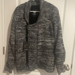 NWT American Stitch Size M Mens Front Zipper Cardigan