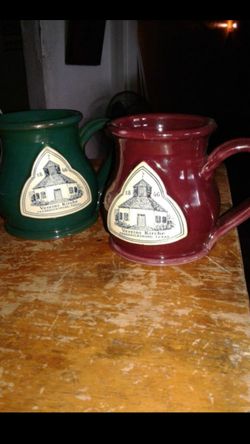2 coffee mugs $4 each or $5 for both