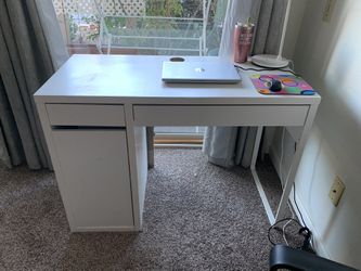 White IKEA Desk