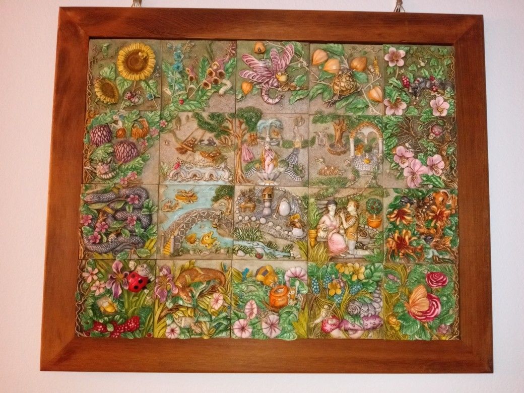 Harmony Kingdom Byron's Secret Garden Framed Tile Set