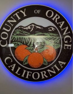 County of Orange California LED Backlit Sign