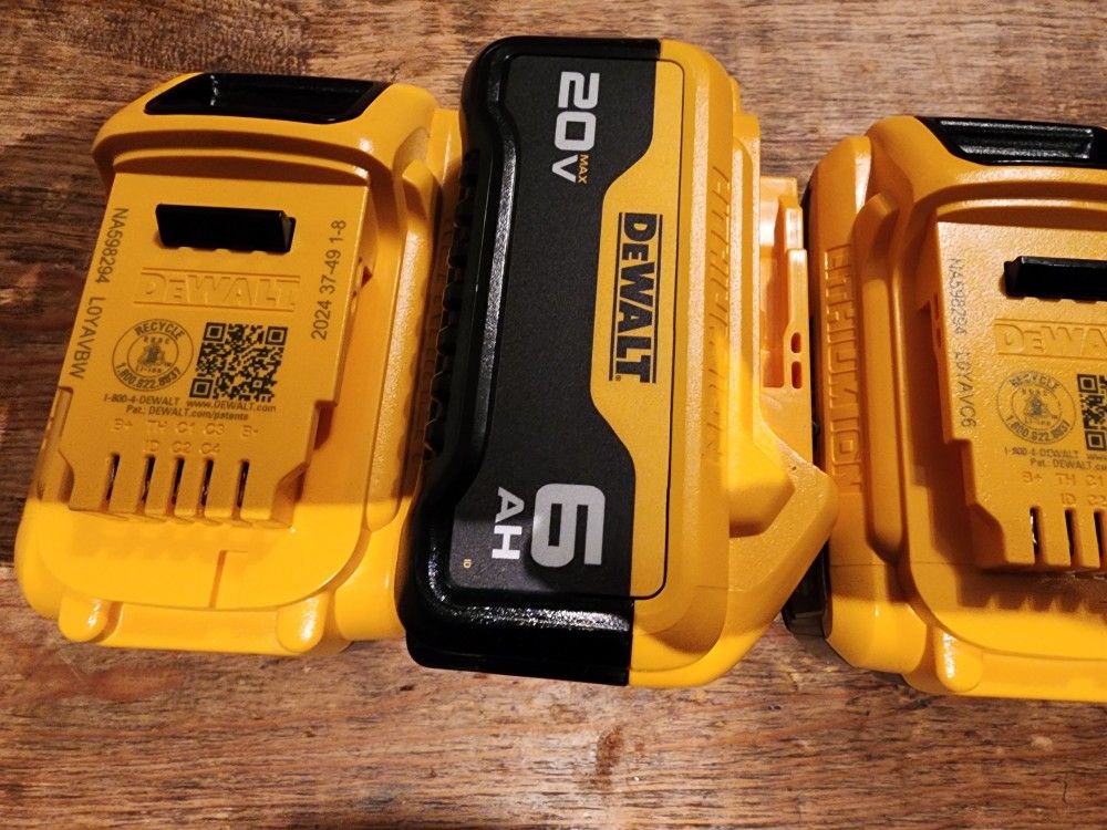 Dewalt 6.0 Bateires New Gen $85 Each Or 2 $for$$160