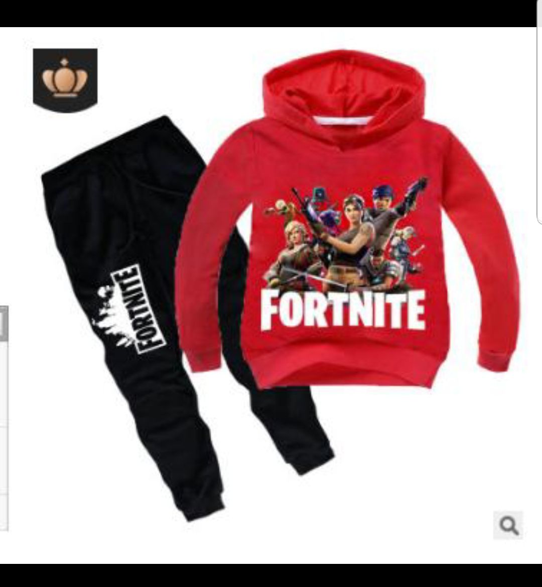 Fortnite Kids Gamer Hoodie Sweater & pants child pullover sweat shirt long sleeve gaming clothes boys size 8 - 10 NEW