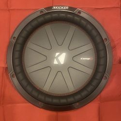 Kicker Comp R 12 inch 4 ohm DVC subwoofer