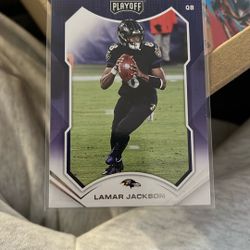 A Lamar Jackson Football Card