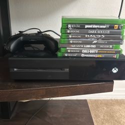 Xbox One With 7 Games And Controller 