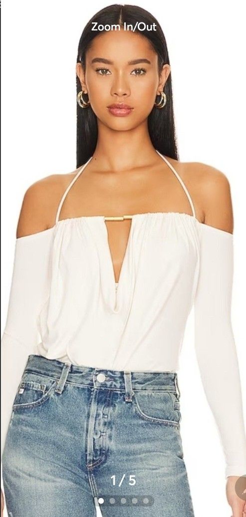 L'Academie Leae Top in Ivory Retail$178