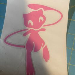 mew pokémon car decal