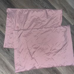 Two Pink Pillowcases (great Condition)