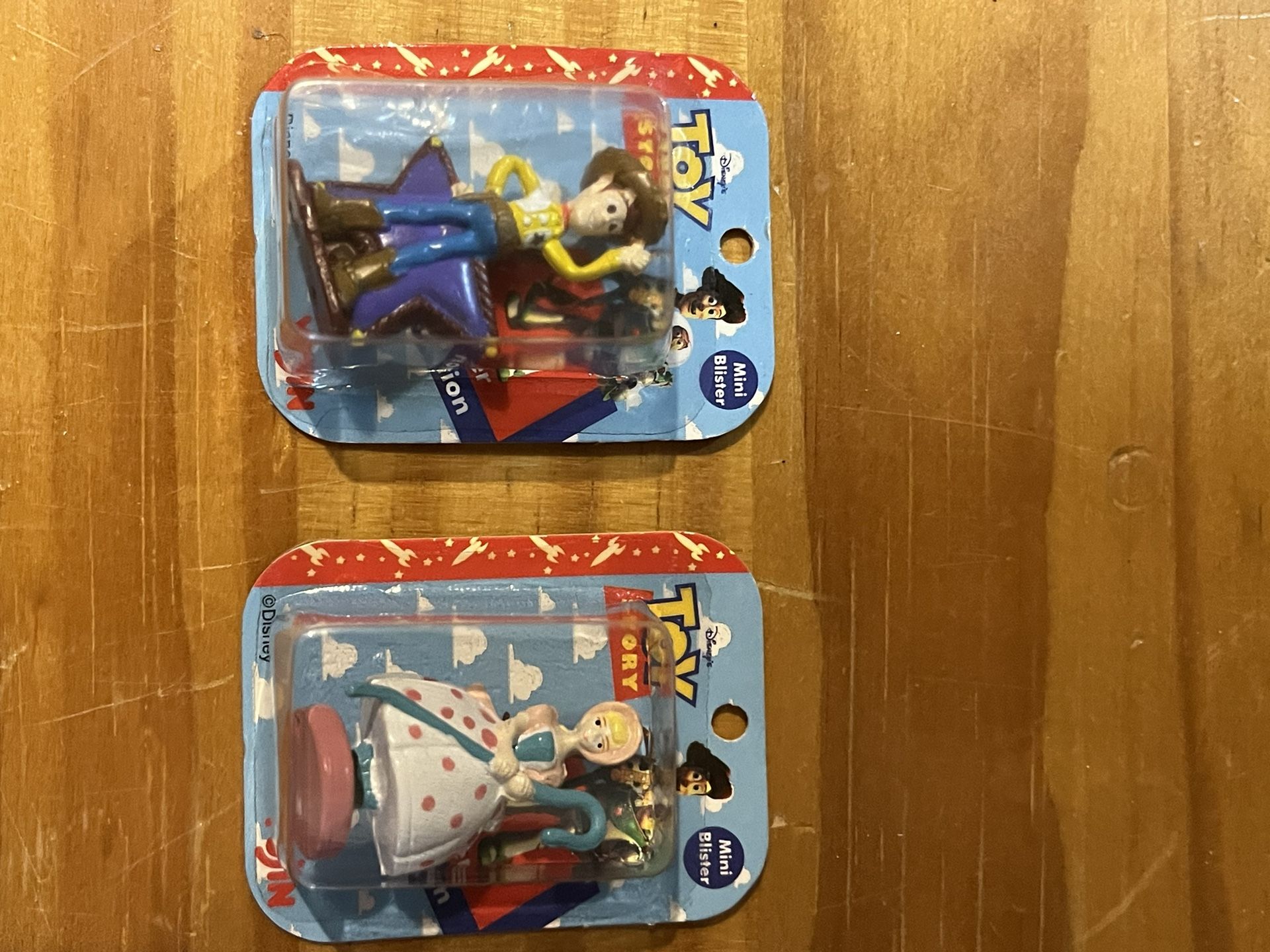 Toy Story Collectable Mini Blister Figures . Little Bo Peep And Woody