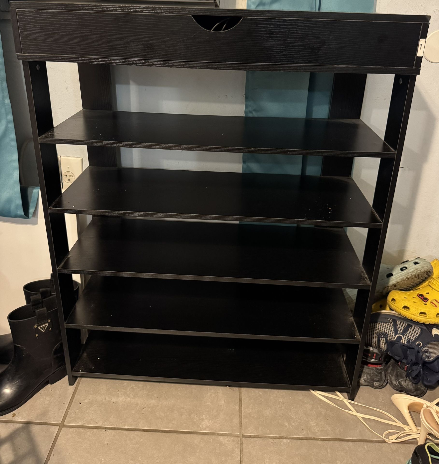 Shoe Rack-Sturdy Black Storage Organizer, Great Condition