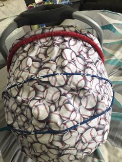 Baby trend car seat + base w/ original cover